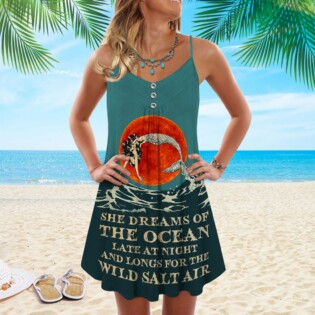 Mermaid Ocean Dream Late At Night - Summer Dress - Owl Ohh - Owl Ohh