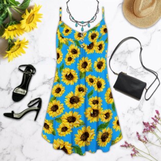 Sunflower Pattern Beautiful Style - Summer Dress - Owl Ohh - Owl Ohh
