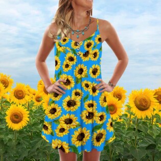 Sunflower Pattern Beautiful Style - Summer Dress - Owl Ohh - Owl Ohh