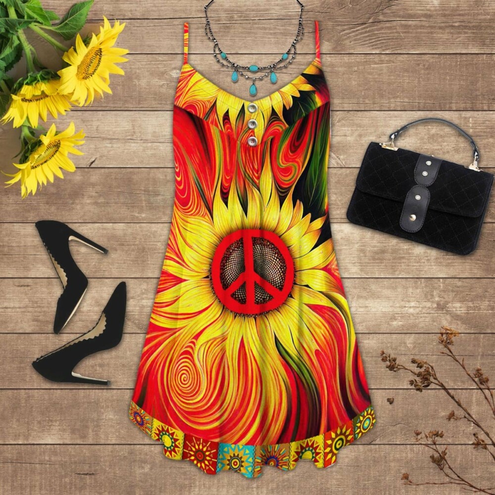 Hippie Sunflower Pattern - Summer Dress - Owl Ohh - Owl Ohh