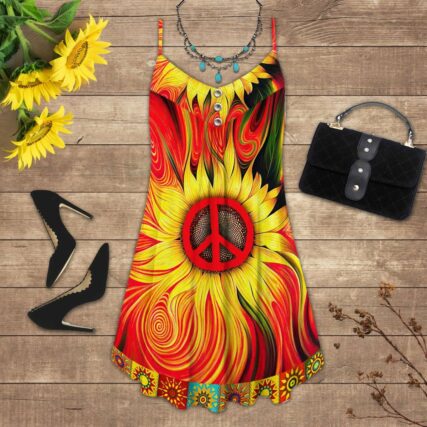 Hippie Sunflower Pattern - Summer Dress - Owl Ohh - Owl Ohh