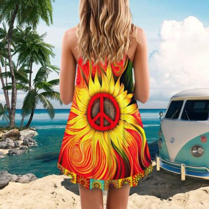 Hippie Sunflower Pattern - Summer Dress - Owl Ohh - Owl Ohh