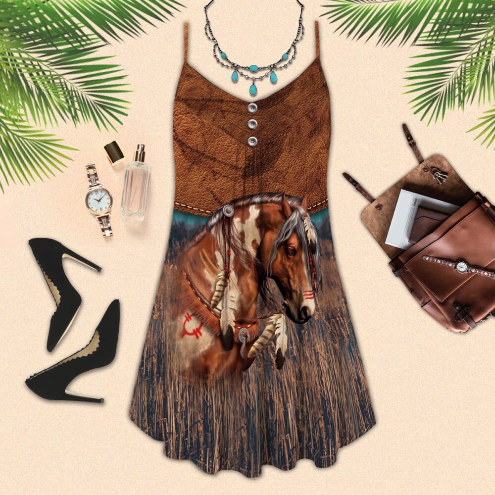 Horse Cool Leather Style - Summer Dress - Owl Ohh - Owl Ohh