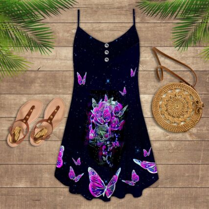 Skull Butterfly Amazing Overnight - Summer Dress - Owl Ohh - Owl Ohh