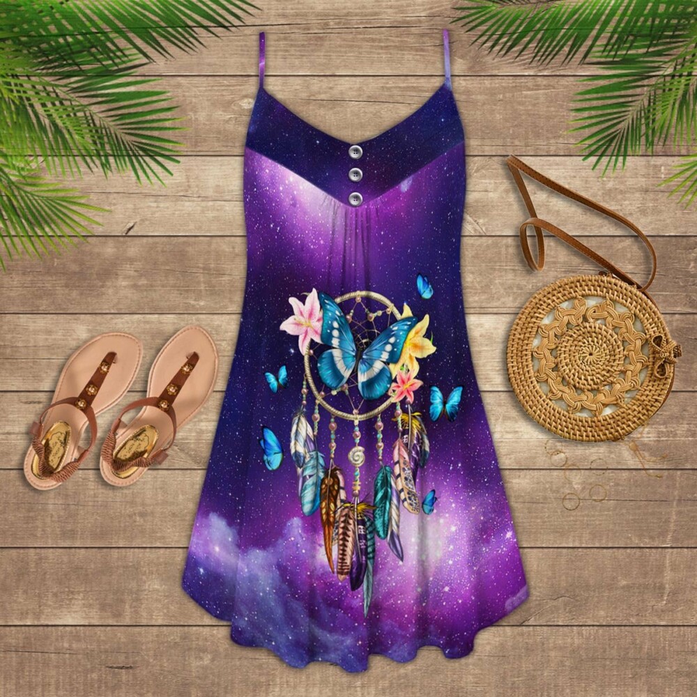Butterfly Dreamcatcher With Royal Color - Summer Dress - Owl Ohh - Owl Ohh