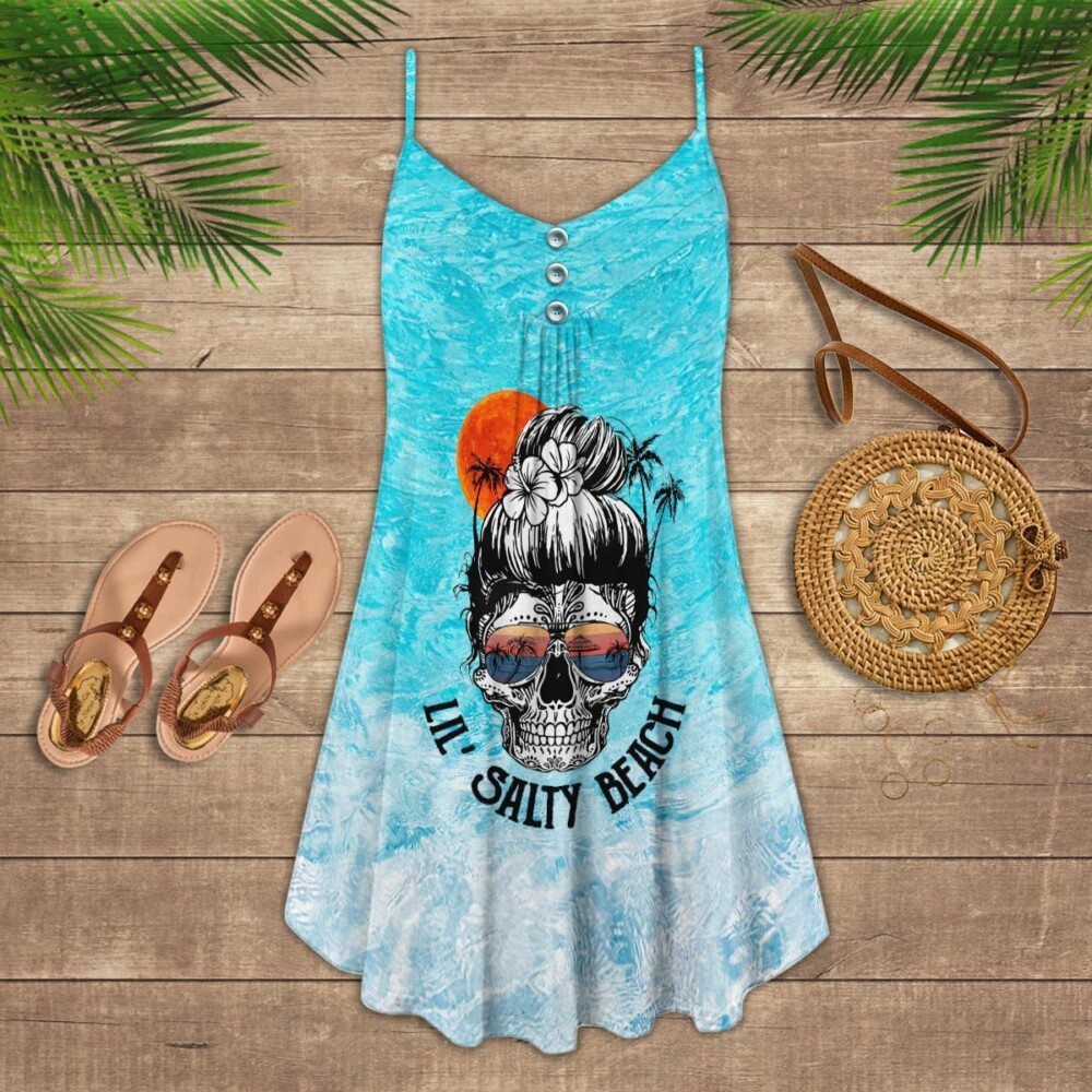 Skull Salty Beach - Summer Dress - Owl Ohh - Owl Ohh
