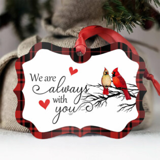 Cardinal We Are Always With You - Horizontal Ornament - Owl Ohh - Owl Ohh