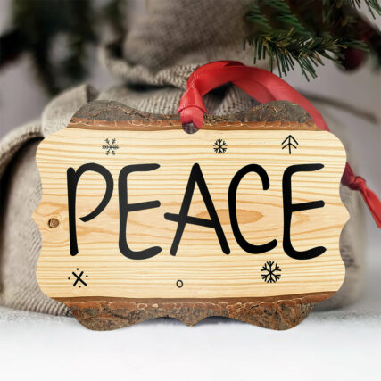 Peace Simple Classic Style - Horizontal Ornament - Owl Ohh - Owl Ohh
