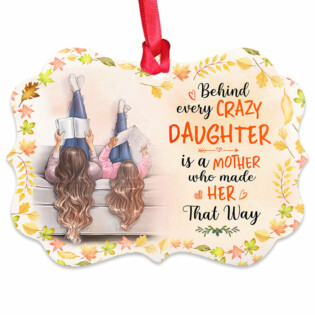 Family Behind Every Crazy Daughter - Horizontal Ornament - Owl Ohh - Owl Ohh