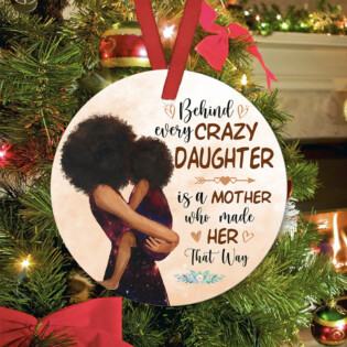Family Mother Love Daughter - Circle Ornament - Owl Ohh - Owl Ohh