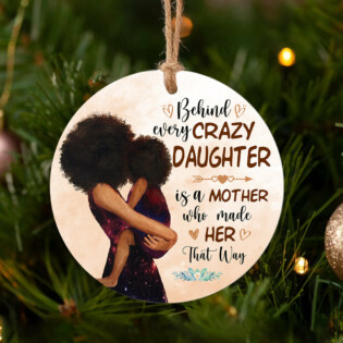 Family Mother Love Daughter - Circle Ornament - Owl Ohh - Owl Ohh