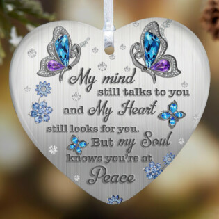 Butterfly Style Butterfly Forever In My Heart - Heart Ornament - Owl Ohh - Owl Ohh