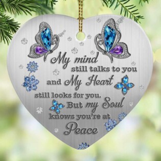 Butterfly Style Butterfly Forever In My Heart - Heart Ornament - Owl Ohh - Owl Ohh