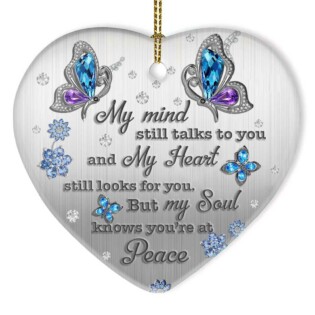 Butterfly Style Butterfly Forever In My Heart - Heart Ornament - Owl Ohh - Owl Ohh