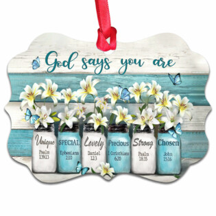 Lily Flower God Says - Horizontal Ornament - Owl Ohh - Owl Ohh