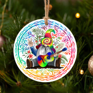 Gnome Tree Of Beautiful Life - Circle Ornament - Owl Ohh - Owl Ohh