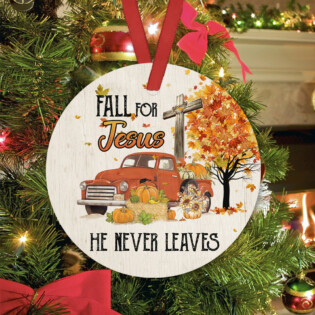Jesus Fall For Car - Circle Ornament - Owl Ohh - Owl Ohh