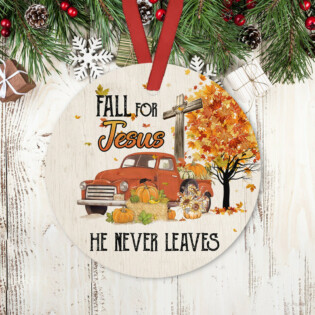 Jesus Fall For Car - Circle Ornament - Owl Ohh - Owl Ohh