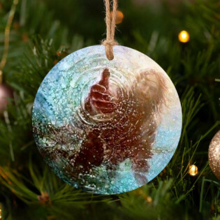 Jesus Faith Warmth Lovely - Circle Ornament - Owl Ohh - Owl Ohh