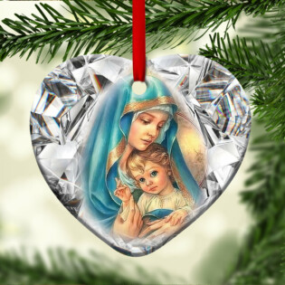 Maria Mother Faith So Warmth - Heart Ornament - Owl Ohh - Owl Ohh