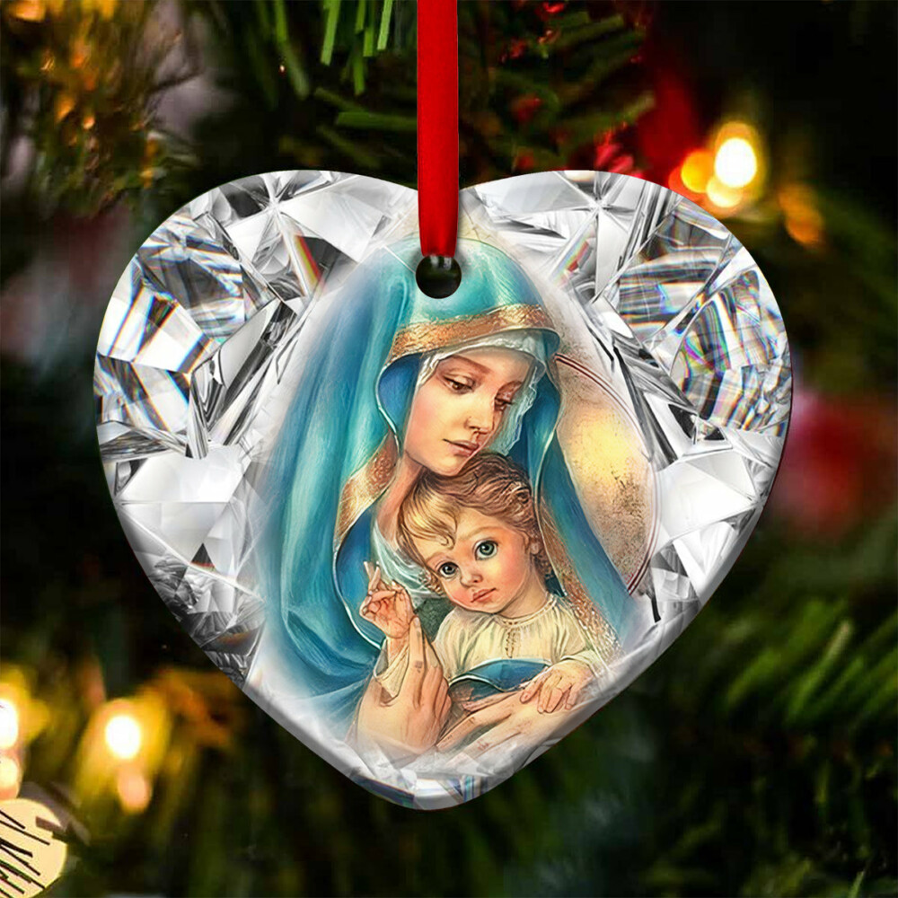 Maria Mother Faith So Warmth - Heart Ornament - Owl Ohh - Owl Ohh