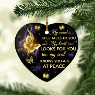 Butterfly You At Peace - Heart Ornament - Owl Ohh - Owl Ohh