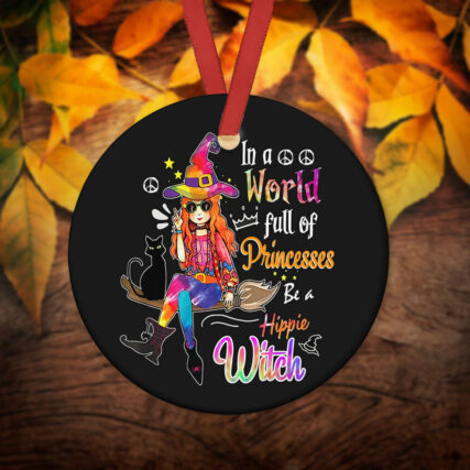 Hippie Witch Full Of Princess - Circle Ornament - Owl Ohh - Owl Ohh