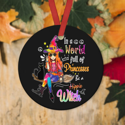Hippie Witch Full Of Princess - Circle Ornament - Owl Ohh - Owl Ohh