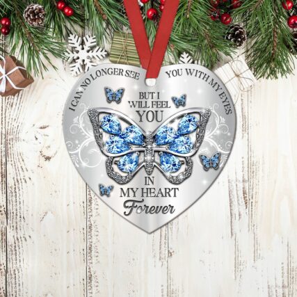 Butterfly Feel You In My Heart - Heart Ornament - Owl Ohh - Owl Ohh