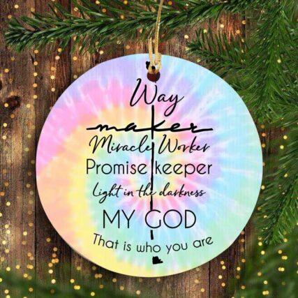 God Faith God Who You Are - Circle Ornament - Owl Ohh - Owl Ohh