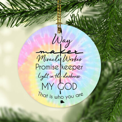God Faith God Who You Are - Circle Ornament - Owl Ohh - Owl Ohh