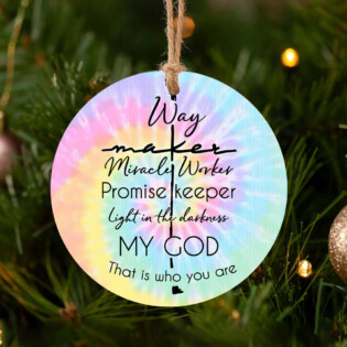 God Faith God Who You Are - Circle Ornament - Owl Ohh - Owl Ohh