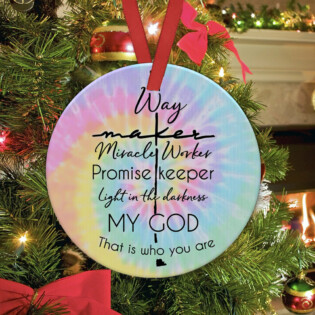 God Faith God Who You Are - Circle Ornament - Owl Ohh - Owl Ohh