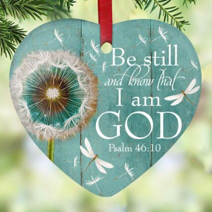 God Faith Stay Still - Heart Ornament - Owl Ohh - Owl Ohh