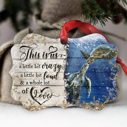 Turtle This Is Us - Horizontal Ornament - Owl Ohh - Owl Ohh
