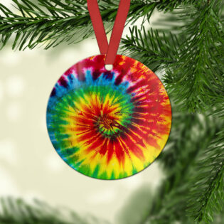 Hippie Tie Dye Lover - Circle Ornament - Owl Ohh - Owl Ohh