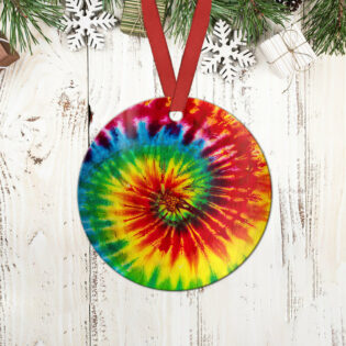 Hippie Tie Dye Lover - Circle Ornament - Owl Ohh - Owl Ohh
