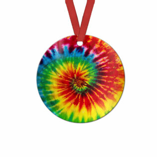 Hippie Tie Dye Lover - Circle Ornament - Owl Ohh - Owl Ohh