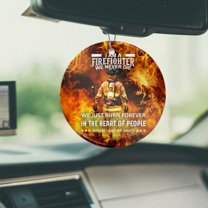 Firefighter Never Die Forever - Circle Ornament - Owl Ohh - Owl Ohh