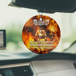 Firefighter We Never Die - Circle Ornament - Owl Ohh - Owl Ohh