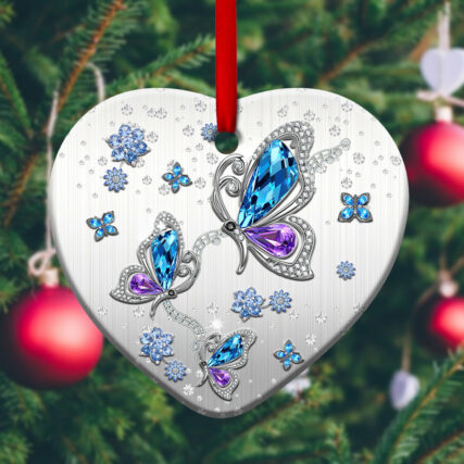 Butterfly Jewelry So Beautiful - Heart Ornament - Owl Ohh - Owl Ohh