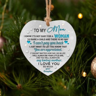 Dolphin Jewelry Daughter To Mom - Heart Ornament - Owl Ohh - Owl Ohh