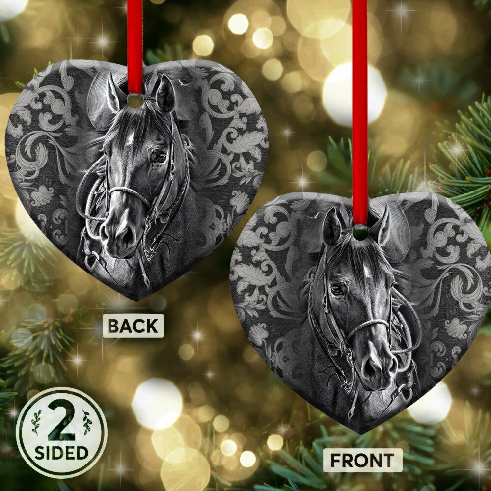 Horse In Strong Life - Heart Ornament - Owl Ohh - Owl Ohh