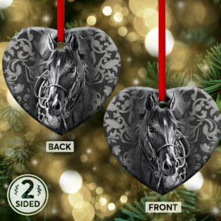 Horse In Strong Life - Heart Ornament - Owl Ohh - Owl Ohh