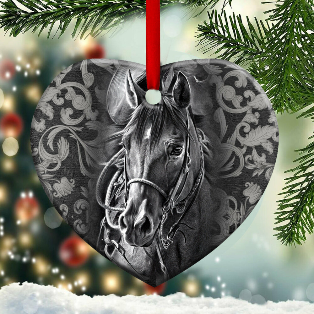 Horse In Strong Life - Heart Ornament - Owl Ohh - Owl Ohh