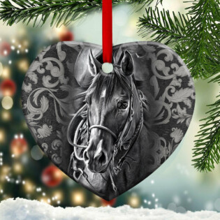 Horse In Strong Life - Heart Ornament - Owl Ohh - Owl Ohh