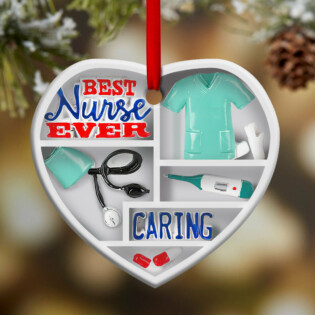 Nurse Caring Shelf Style - Heart Ornament - Owl Ohh - Owl Ohh