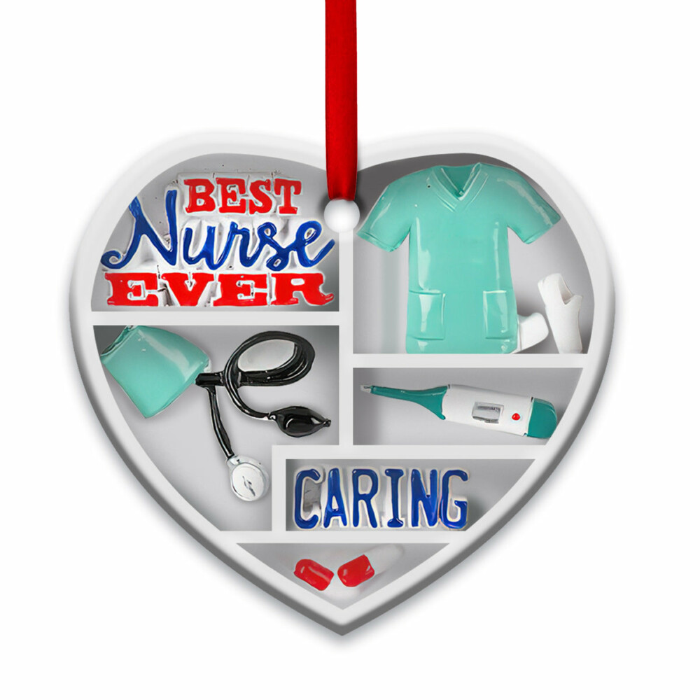 Nurse Caring Shelf Style - Heart Ornament - Owl Ohh - Owl Ohh