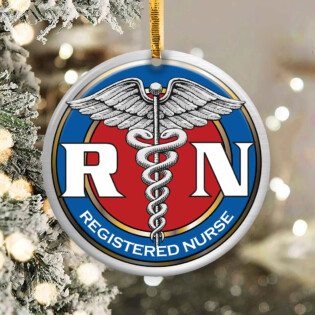 Nurse Logo So Basic - Circle Ornament - Owl Ohh - Owl Ohh