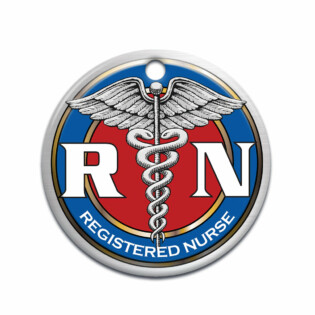 Nurse Registered Nurse Logo - Circle Ornament - Owl Ohh - Owl Ohh